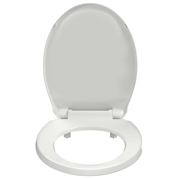 vidaXL Toilettensitz mit Absenkautomatik Wei&szlig; Oval