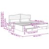 vidaXL Bettrahmen mit Kopfteil Weiß 180 x 200 cm Holzwerkstoff