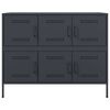 vidaXL Sideboard Anthrazit 100,5x39x79 cm Stahl