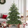 vidaXL K&uuml;nstlicher klappbarer Weihnachtsbaum Gr&uuml;n 150 cm PVC und Stahl
