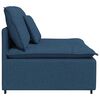 vidaXL Modulares Sofa Mittelmodul mit Kissen Blau 100 cm