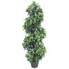 vidaXL K&uuml;nstliche Pflanze Lorbeerbaum mit Topf Gr&uuml;n 120 cm