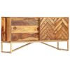 vidaXL Sideboard 118x30x60 cm Massivholz Akazie