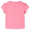 Kinder-T-Shirt Helles Neonrosa 140