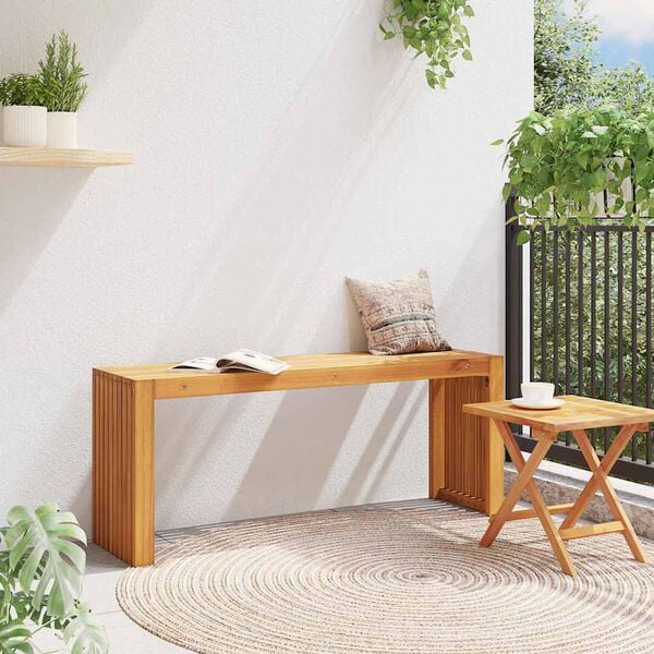 vidaXL Bank &Ouml;l-Natur 110 x 30 x 45 cm Massivholz Teak
