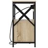 vidaXL Nachttisch 2 pcs Sonoma-Eiche 40 x 31 x 60 cm Holzwerkstoff
