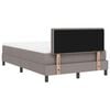 vidaXL Boxspringbett mit Matratze Taupe 120 x 200 cm Stoff