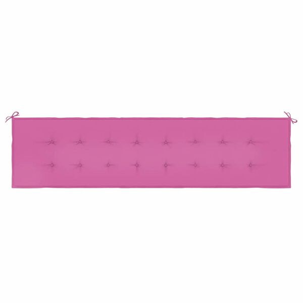 vidaXL Gartenbank-Auflage Rosa 200x50x4 cm Stoff