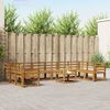 vidaXL Outdoor-Sofagarnitur 11 pcs Natur Massivholz Akazie