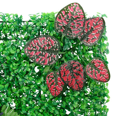  vidaXL Sichtschutz aus Kunstpflanzen 6 Stk. Grün 40x60 cm