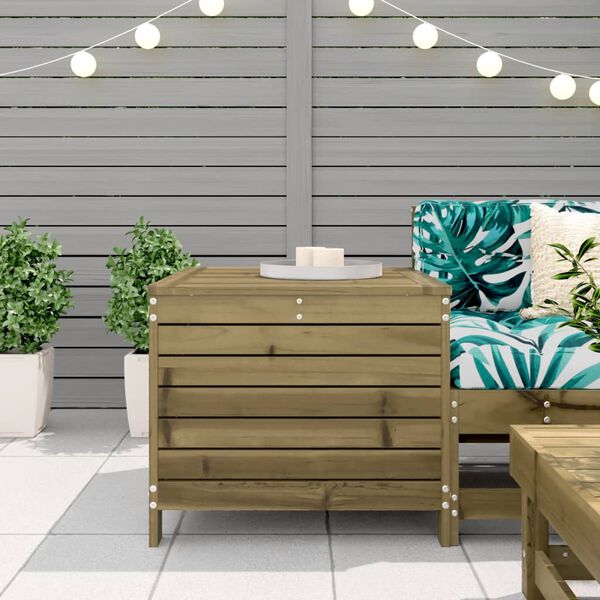 vidaXL Gartenhocker 62x63,5x53,5 cm Kiefernholz Imprägniert