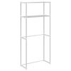 vidaXL Waschmaschinenregal Wei&szlig; 70 x 27 x 136 cm Aluminium