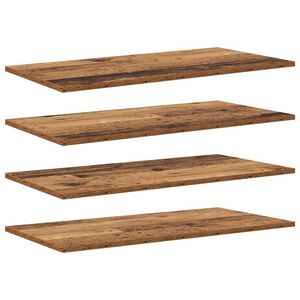 vidaXL Regalbrett 3 Ebenen 4 stk. 80 x 40 x 1,5 cm Holzwerkstoff Braun