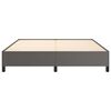 vidaXL Bettgestell Grau 160x200 cm Kunstleder