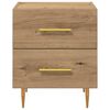 vidaXL Nachttisch 2 pcs Artisan-Eiche 40 x 35 x 47,5 cm Holzwerkstoff