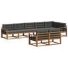 vidaXL Outdoor-Sofagarnitur 8 stk. Natur und Anthrazit