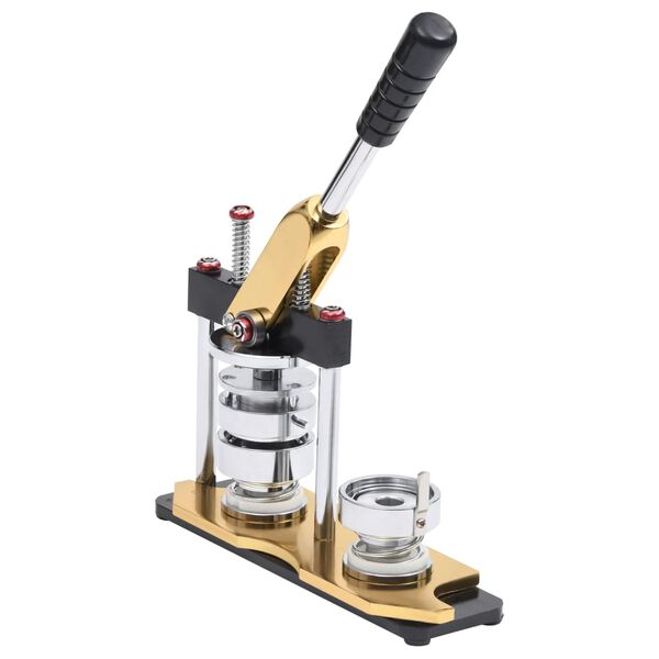 vidaXL Buttonmaschine mit 500 Button-Teilen 58 mm Drehstanze