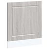 vidaXL Geschirrsp&uuml;lerblende Porto Grau Sonoma 60x1,5x57 cm