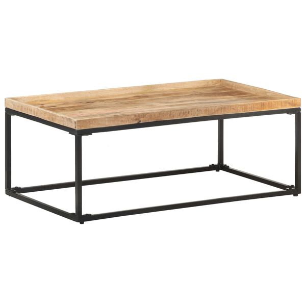 vidaXL Couchtisch 110x60x42 cm Raues Mangoholz