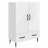 vidaXL Sideboard Wei&szlig; 66 x 34,5 x 95 cm Holzwerkstoff