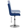 vidaXL Barhocker Blau Stoff