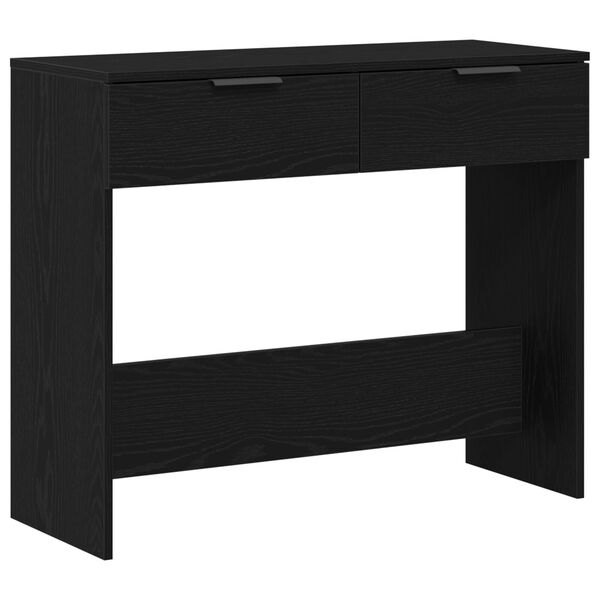 vidaXL Konsolentisch Schwarze Eiche 90 x 36 x 75 cm Holzwerkstoff