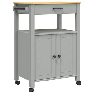 vidaXL K&uuml;chenwagen MONZA 60x40x88,5 cm Massivholz Kiefer