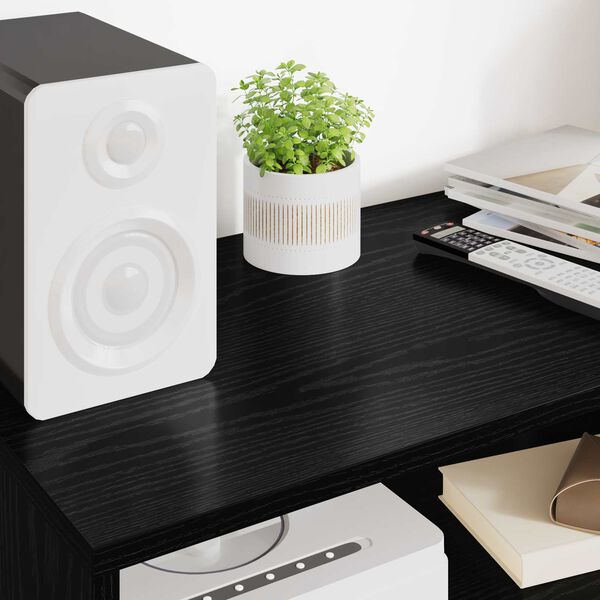 vidaXL TV-Schr&auml;nk Schwarz Eichen-Optik 60 x 35 x 40 cm Holzwerkstoff