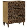 vidaXL Aufbewahrungs-Sideboard Braun 60 x 33,5 x 75 cm