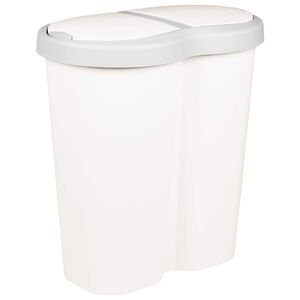 vidaXL M&uuml;lltonne Wei&szlig; 48 x 30 x 51 cm PP