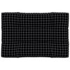vidaXL Palettenkissen Schwarz Karomuster 120x80x12 cm Stoff