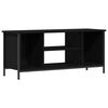 vidaXL TV-Schr&auml;nk 102 x 35 x 45 cm Schwarz Eichen-Optik Holzwerkstoff