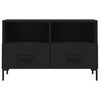 vidaXL TV-Schrank Schwarz 80x36x50 cm Holzwerkstoff