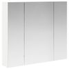 vidaXL Badezimmerspiegelschrank Wei&szlig; 80 x 14,5 x 70 cm Holzwerkstoff