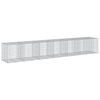 vidaXL Gabione mit Deckel 650x100x100 cm Verzinktes Eisen
