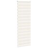 vidaXL Doppelrollo Marmorbeige 85x230 cm Stoffbreite 80,9 cm Polyester
