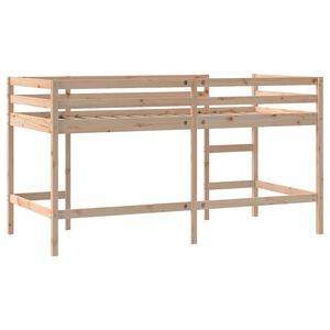 vidaXL Kinderhochbett mit Leiter 80x200 cm Massivholz Kiefer