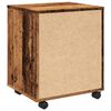 vidaXL Rollcontainer Altholz-Optik 45x38x54 cm Holzwerkstoff