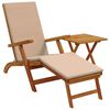 vidaXL Liegestuhl zum Verstellen und Klappen 2 pcs Taupe