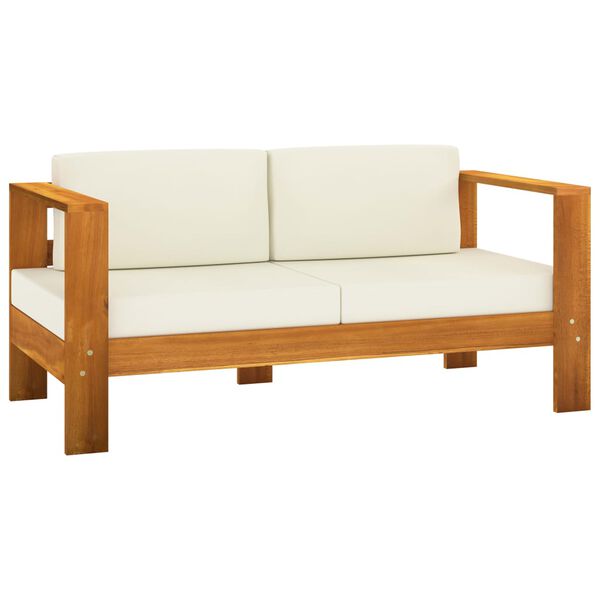 vidaXL 8-teiliges Garten-Lounge-Set mit Kissen 100 x 60 cm Akazienholz