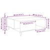 vidaXL Couchtisch Altholz 80 x 80 x 36,5 cm Holzwerkstoff