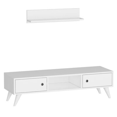 Homemania TV-Tisch Aspen 130x40x35 cm Weiß