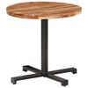 vidaXL Bistrotisch Rund &Oslash;80x75 cm Akazie Massivholz
