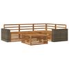 vidaXL Outdoor-Sofagarnitur 5 stk. Natur Massivholz Akazie