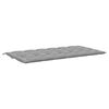 vidaXL Gartenbank-Auflage Grau 200x(50+50)x7 cm Oxford-Gewebe