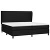 vidaXL Boxspringbett mit Matratze Schwarz 200x200 cm Stoff
