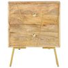 vidaXL Nachttisch 40 x 30 x 50 cm Mangoholz Massiv