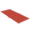 vidaXL Hochlehner-Auflagen 6 Stk. Melange Rot 120x50x4 cm Stoff