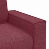 vidaXL Sofa 3 pcs Weinrot 220 x 80 x 84 cm Leinenmischgewebe