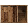 vidaXL Katzenklo Altholz-Optik 60x40x40 cm Holzwerkstoff
